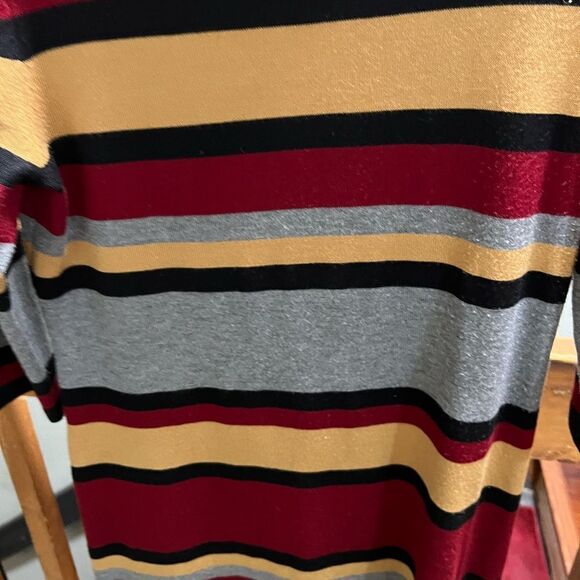 Like New Allison Brittney 3/4 Sleeve Color Block Sweater Dress Size Small #075 - Picture 4 of 6